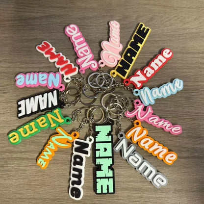 Customized Name Keychain Personalized Luggage Keychain Label Fashion Gift for Friend