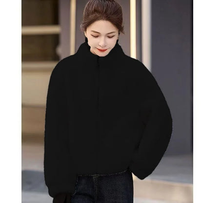 Women's Plush Zip-Front Jacket
