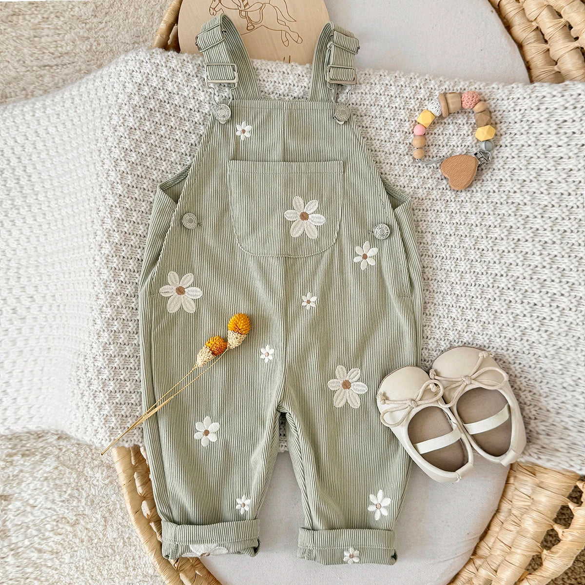 Korean Style Infant Toddler Clothing Boys Girls Summer FashionOveralls Pants Korean Version Casual Trousers Suitable for 0-3Y