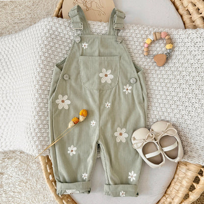 Korean Style Infant Toddler Clothing Boys Girls Summer FashionOveralls Pants Korean Version Casual Trousers Suitable for 0-3Y