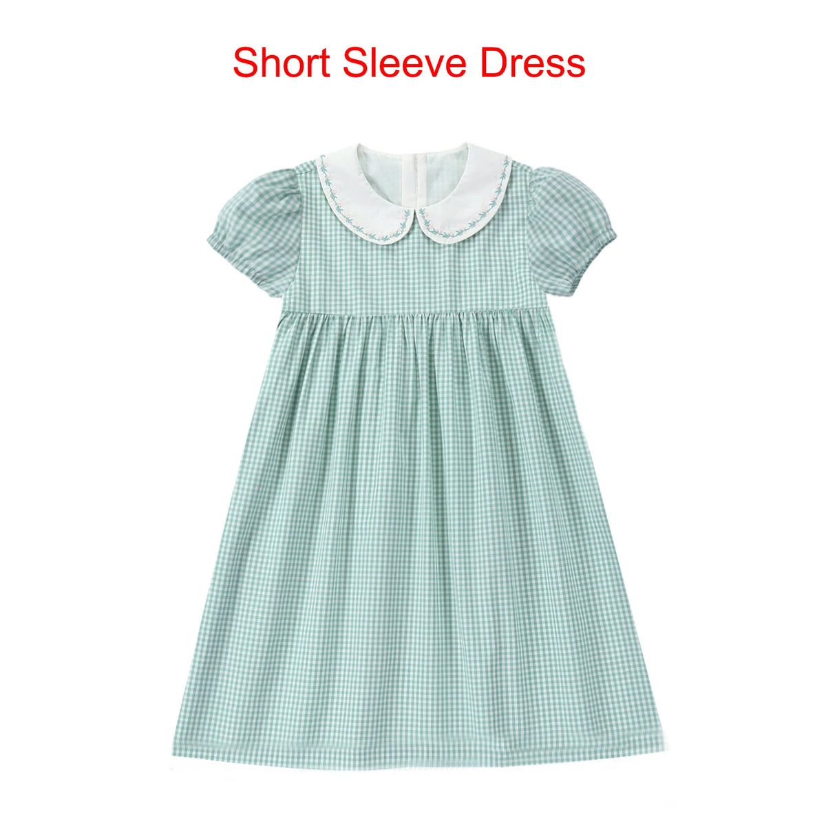 AS SS26 Sage Collection 100% Cotton Gingham Girls Embroidery Collar Dress Cable Sweater Top Brother Sister Family Matching