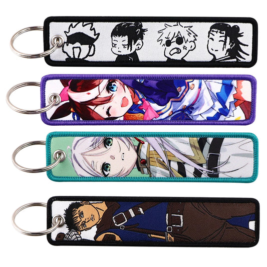Anime Satoru Gojo Car Keychain Women Keyring Keychains for Men Cool Key Tag Accessories Cute Fashion Jewelry Accessories Gifts