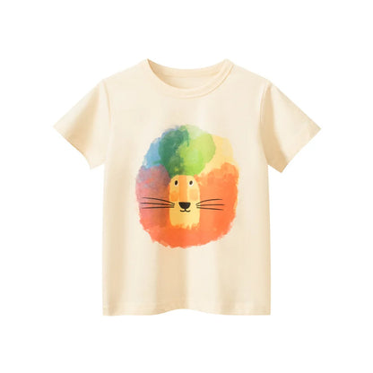 2-8T Toddler Kid Baby Boys Girls Clothes Summer Cotton T Shirt Short Sleeve Graffiti Print tshirt Children Top Infant Outfit
