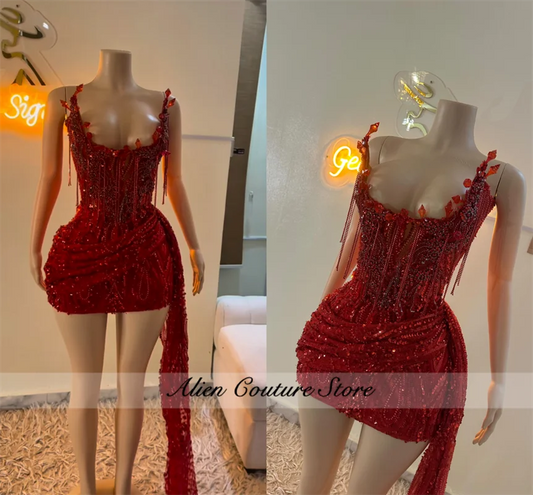 Women's Embellished Sleeveless Mini Dress