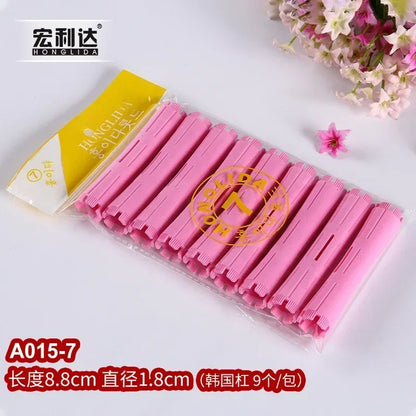 Hair Perm Rods Cold Wave Rods Hair Curling Rollers Curlers Steel Pintail Comb Hair Curler No Heat for Women Long Short Hair