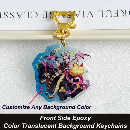 Personalized Acrylic Keychain Charm Logo Keychain DIY Photo Transparent Printing Design Anime Custom Acrylic Keychains