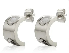 Stainless Steel Exaggerated Large Waterproof Hoop Earrings