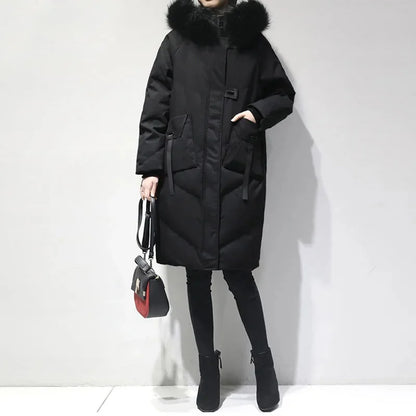 Women's Hooded Long Padded Coat