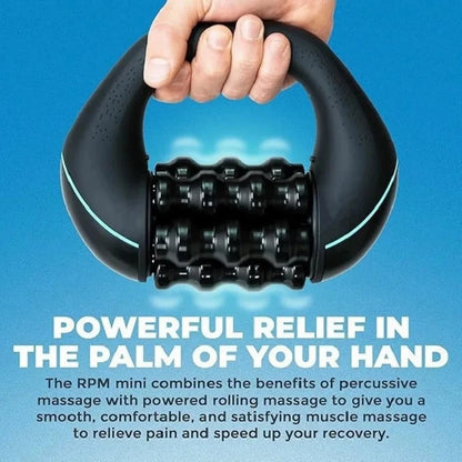 Electric Rolling Percussive Massager Whole Body and Muscle Relief Electric Massage Tool Portable Massager Handheld Massager