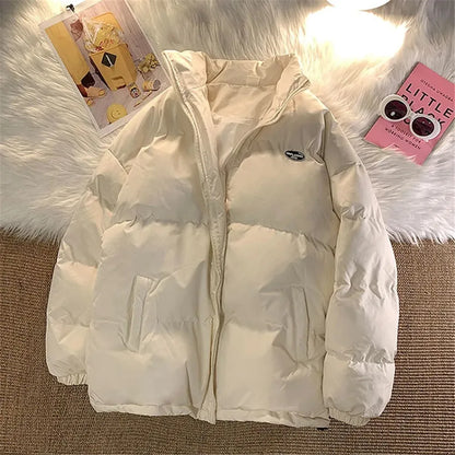 Loose Short New Trend Korean Style  Simple Solid Color Keep Warm Casual Women's Winter Jacket  Coat for Women
