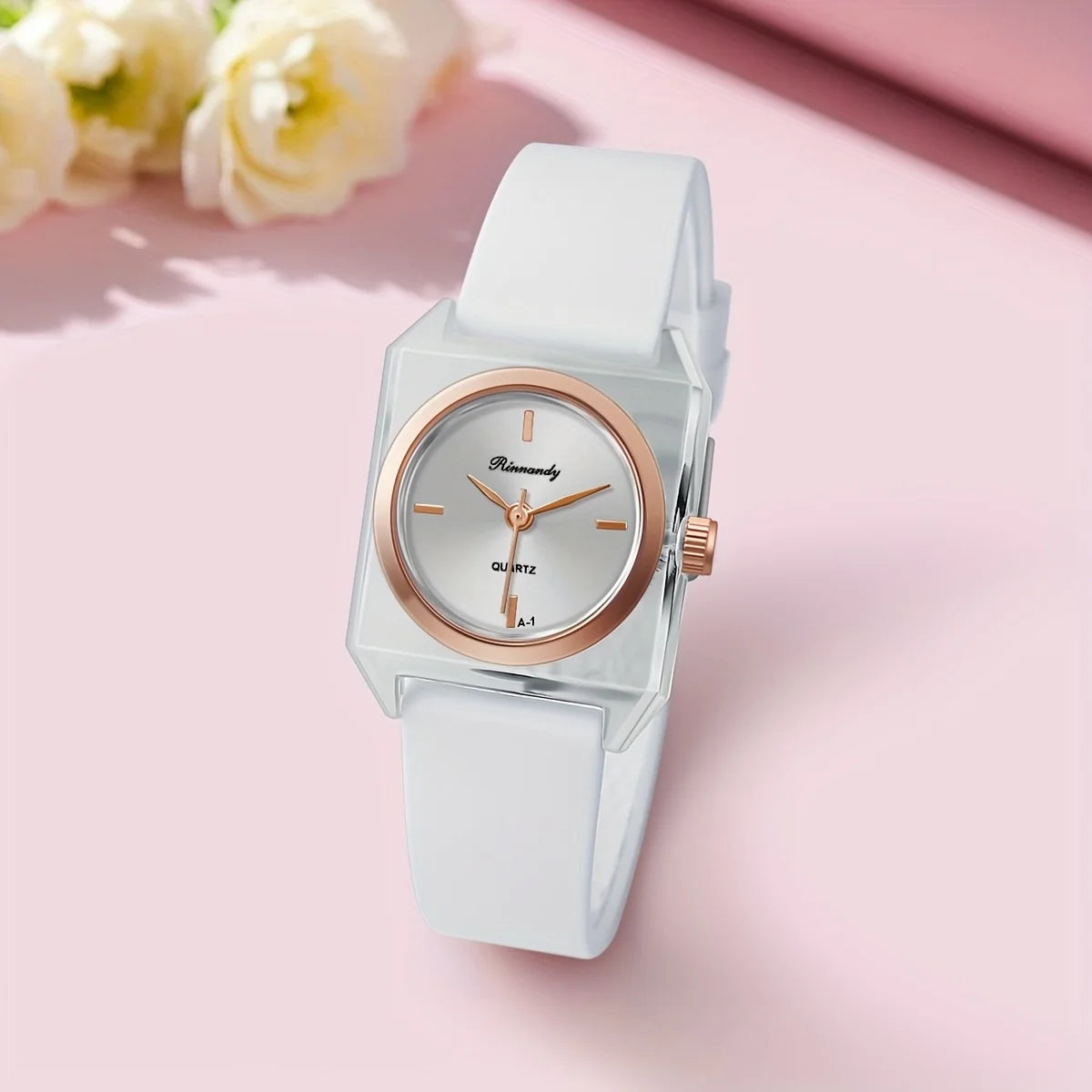 Fashion Rectangle Women Quartz Watch Simple Silicone Band Ladies Wristwatch for Girls Students Reloj Mujer