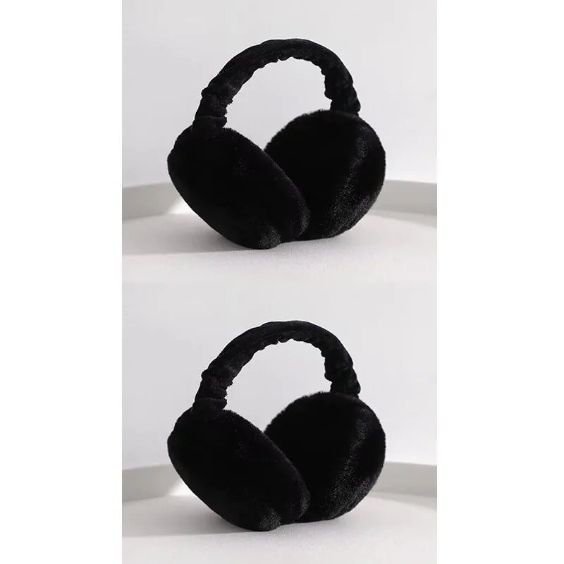 1/4/5pcs Soft Plush Ear Warmer Winter Warm for Women Men Fashion Solid Color Earflap Outdoor Cold Protection EarMuffs Ear Cover