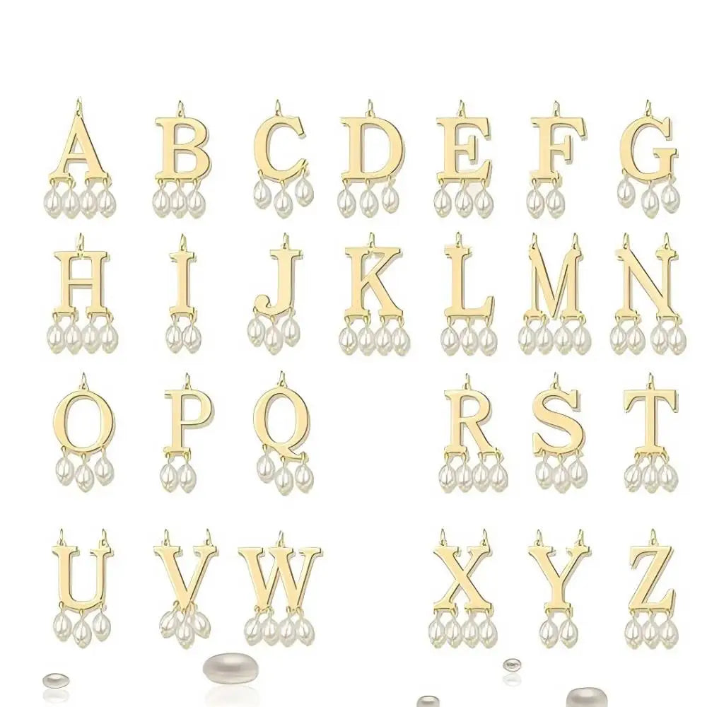 Customized Initial Pendant Luxury Jewelry Pearl Necklace Personalized Her Everyday Necklace Christmas Gift For Women Jewelry