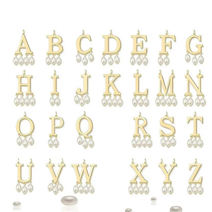 Customized Initial Pendant Luxury Jewelry Pearl Necklace Personalized Her Everyday Necklace Christmas Gift For Women Jewelry