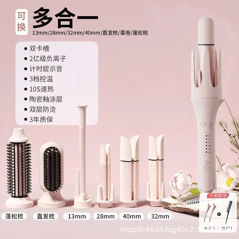 Best Seller Multifunctional Automatic Curling Iron 5-in-1 Automatic Curling Iron Changing Head Egg Roll Wave