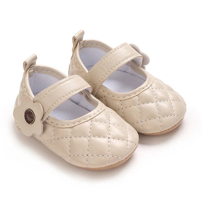 0-1Year Baby Shoes Infant Pre-Walker Shoes Girls Princess Bow Shoes Cute Breathable Flower Soft Sole Casual Sports Footwear