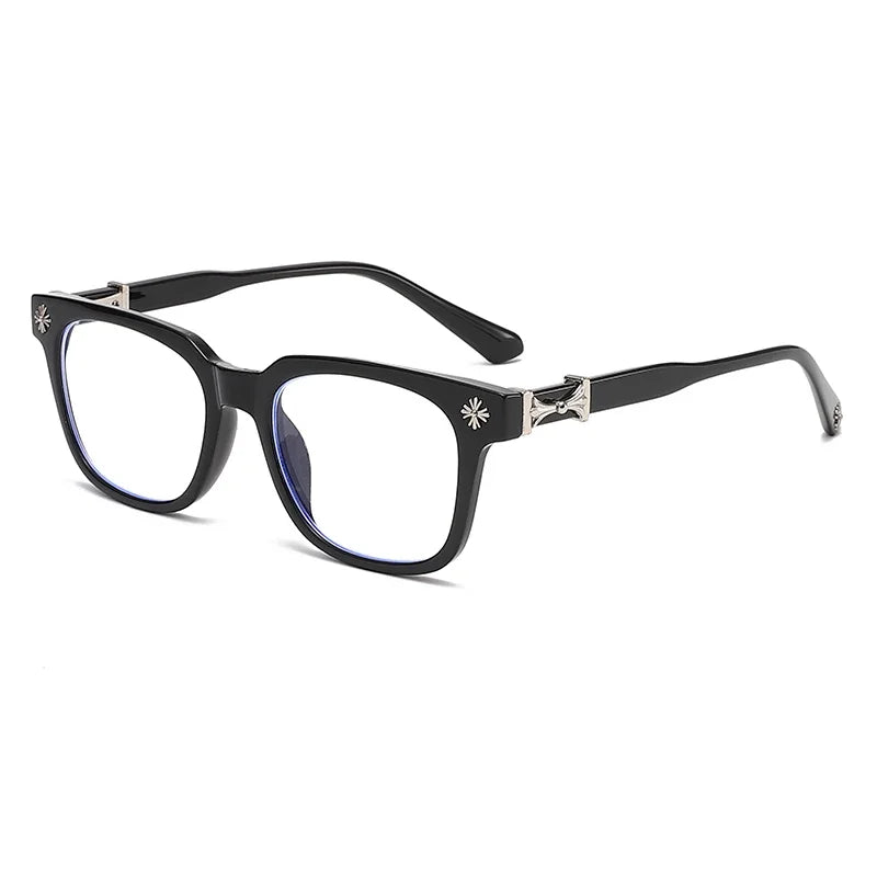 Classic 3Pcs Square Anti Blue Light Glasses For Men And Women Black & Transparent Frame Unisex Computer Wearing Women Glasses