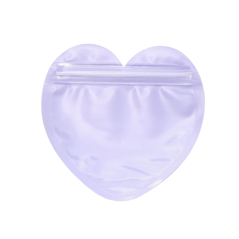 10pcs/lot Heart shaped Jewelry Self Sealing Bag Jewelry Pouch with Clear Display Window Jewelry Packaging Gift Storage Bag