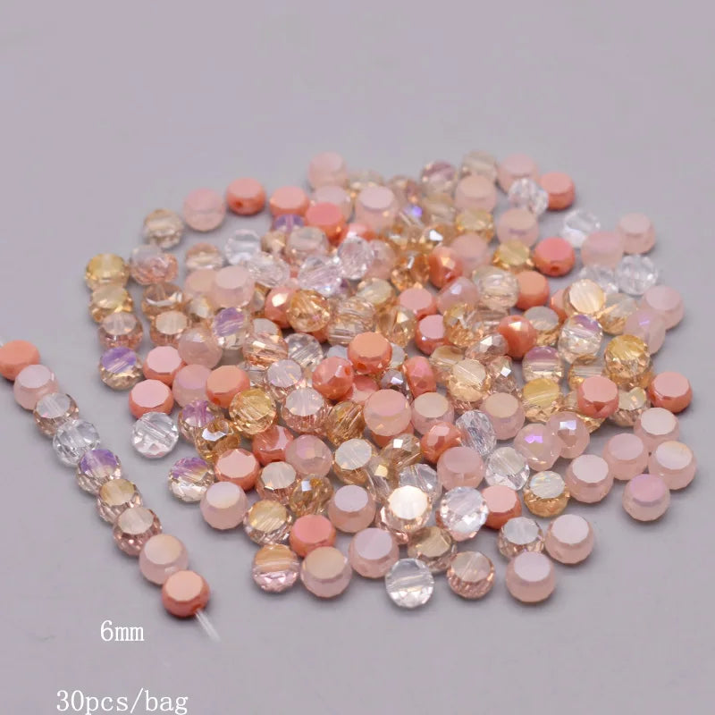 Multiple Styles Shapes Heterogeneous Multi-color Faceted Crystal Glass Beads for Jewelry Making DIY Necklace