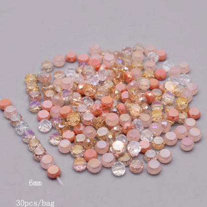 Multiple Styles Shapes Heterogeneous Multi-color Faceted Crystal Glass Beads for Jewelry Making DIY Necklace