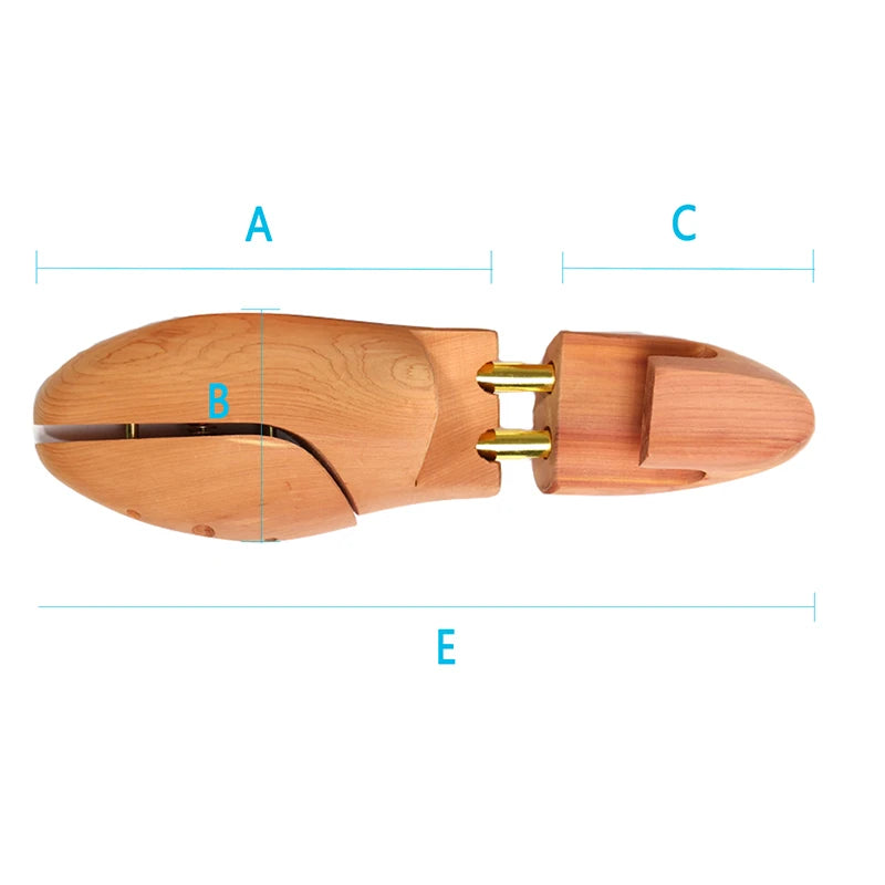 Men's and Women's Twin Tube Adjustable Red Cedar Shoe Tree Wood Shoe Tree