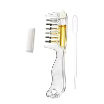 Scalp Applicator Liquid Comb Essential Oil Infusion Hair Comb Rolling Ball Scalp Massager Essential Applying Hair Styling Tool