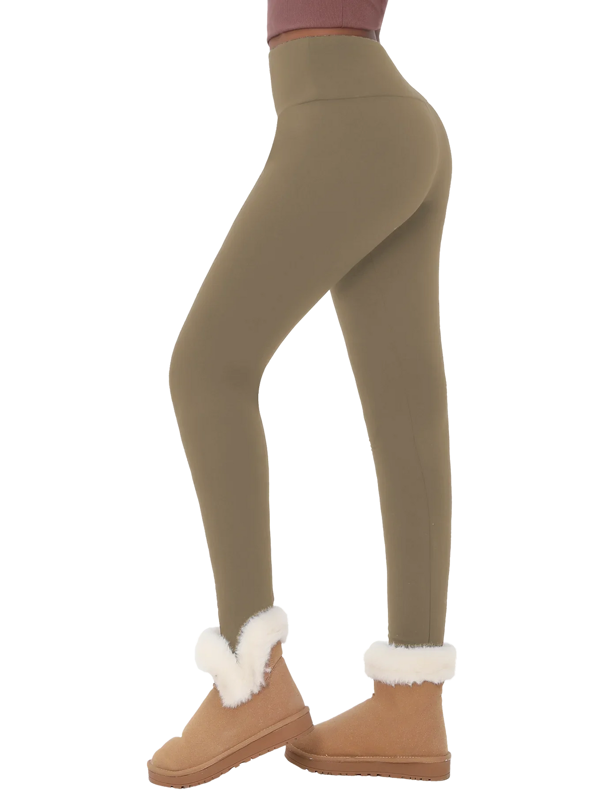 Women's High-Waisted Fleece-Lined Leggings