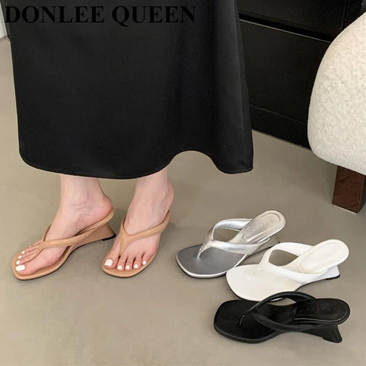 Women's Toe-Post Heeled Sandals in Style Options