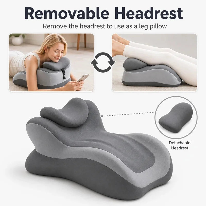Christmas Stocking Stuffers Memory Foam Bed Prone Reading Pillow Removable Headrest Anti-Slip Neck Arm Fatigue Relief Xmas Gift