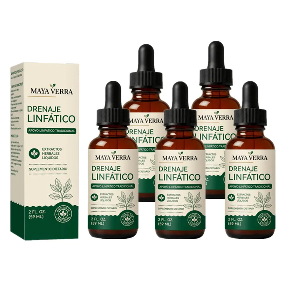 Maya Verra Plant-Based  Lymphatic Drainage Liquid Drops 59ml - Traditional Herbal Supplement for Fluid Balance & Natural Detox