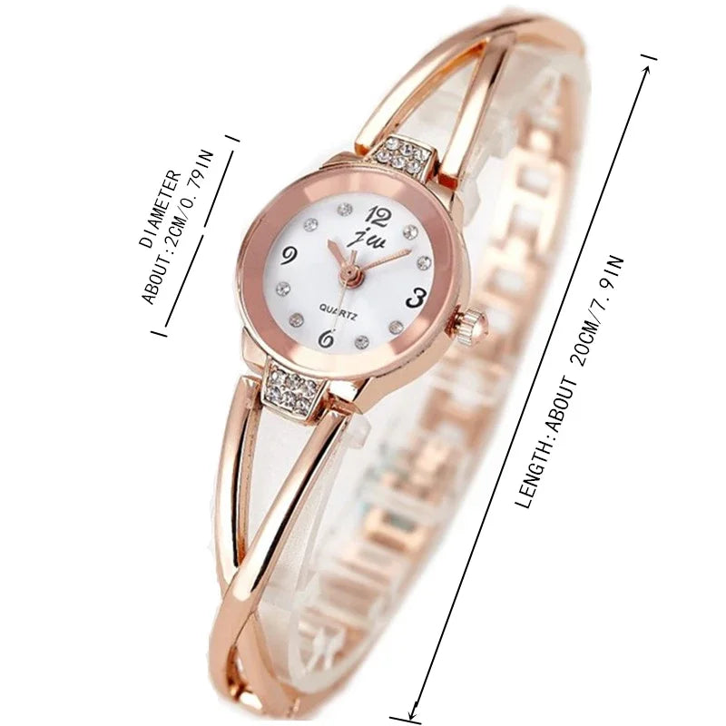 New Fashionable Women Bracelet Watch Woman Watches Small Dial Quartz Popular Leisure Watch-Bracelet Time Woman Elegant Watches