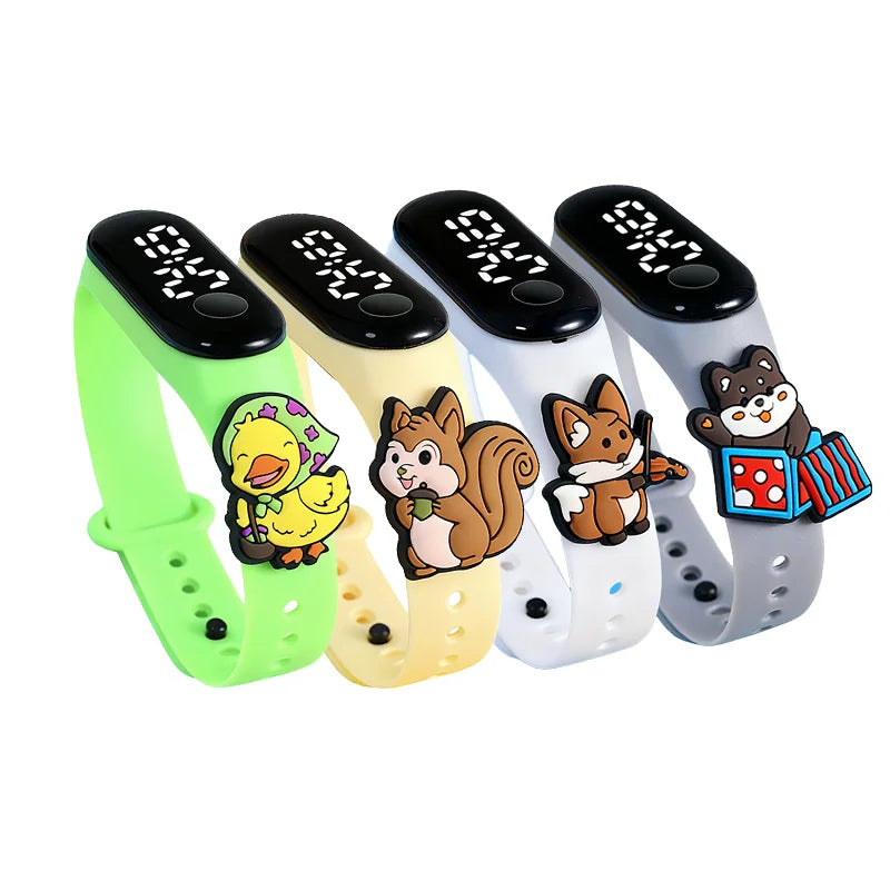 New Cartoon Doll Kids LED Bracelet Watch, Touch Electronic Watch, Wholesale Student Gifts