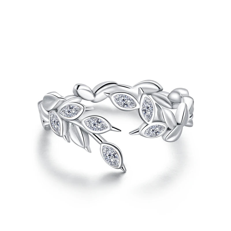 WOSTU 925 Sterling Silver Pet Cat Stackable opening Ring For Women Snake Dog Adjustable rings Fine Jewelry Party Birthday Gift