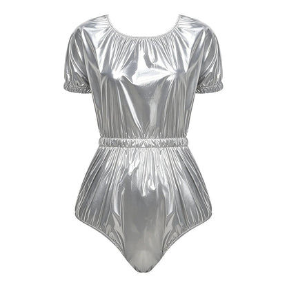 Womens Mens Leak-proof Diaper Cover Jumpsuit Elastic Waist Tear-away Bodysuit Waterproof Nursing Special Needs Reusable Diaper