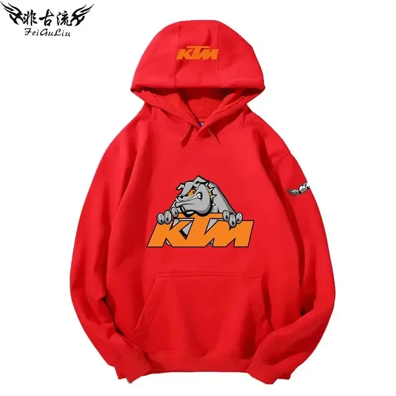 KTM Tout-terrain Pour Motos Lourdes Veste Pour Passionnés De Moto Sweat À Capuche Pour Hommes