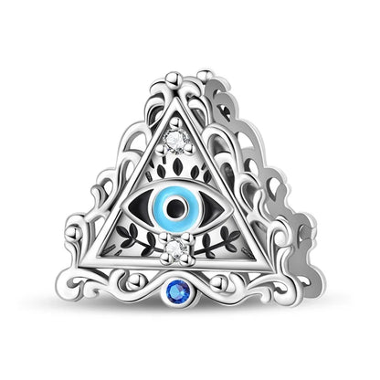 100% Real 925 Silver Classic Devil's Eye Charms Beads For Women Fit Original Qikaola Bracelets Fine DIY Jewelry Making