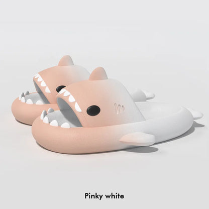 Couples Shark Slippers Women Cartoon Sandals Fashion Men Flip Flops Indoors Bathroom Cute Summer Outdoor Beach Slides Shoes