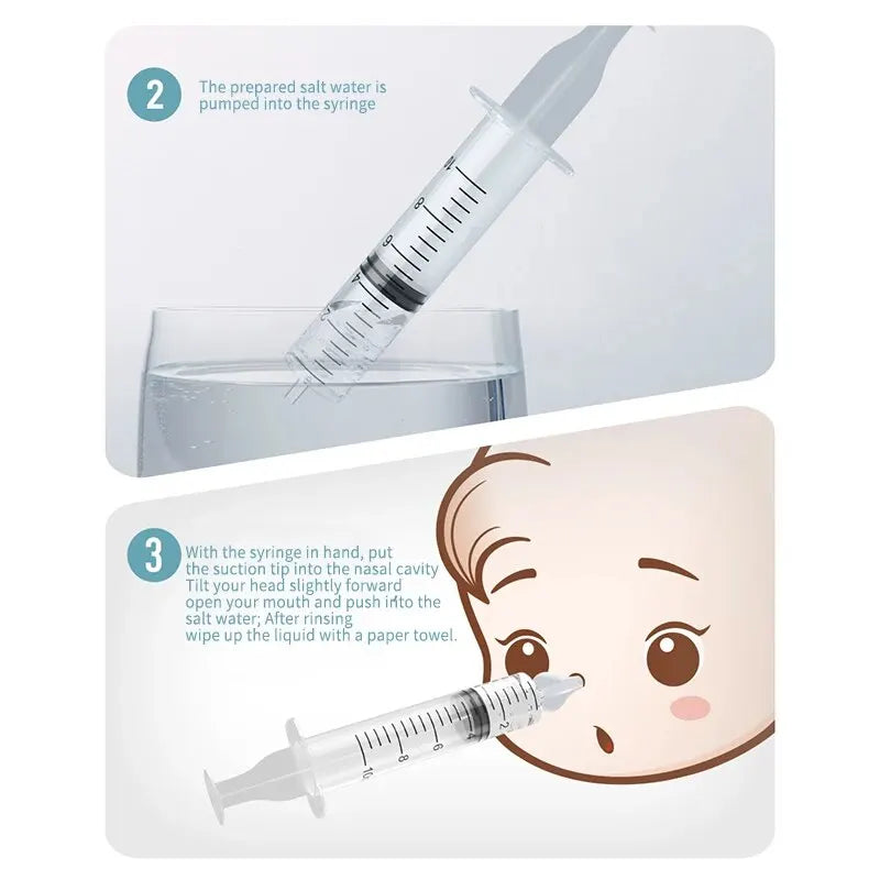 1 PCS Needle Tube Baby Nasal Washer Nasal Cleaning Equipment Simple Operation Child Cleaning Care Products