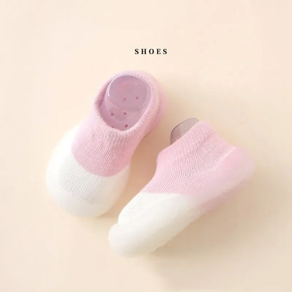 Baby Socks Shoes Infant Color Matching Cute Kids Boys Shoes Doll Soft Soled Child Floor Sneaker BeBe Toddler Girls First Walkers