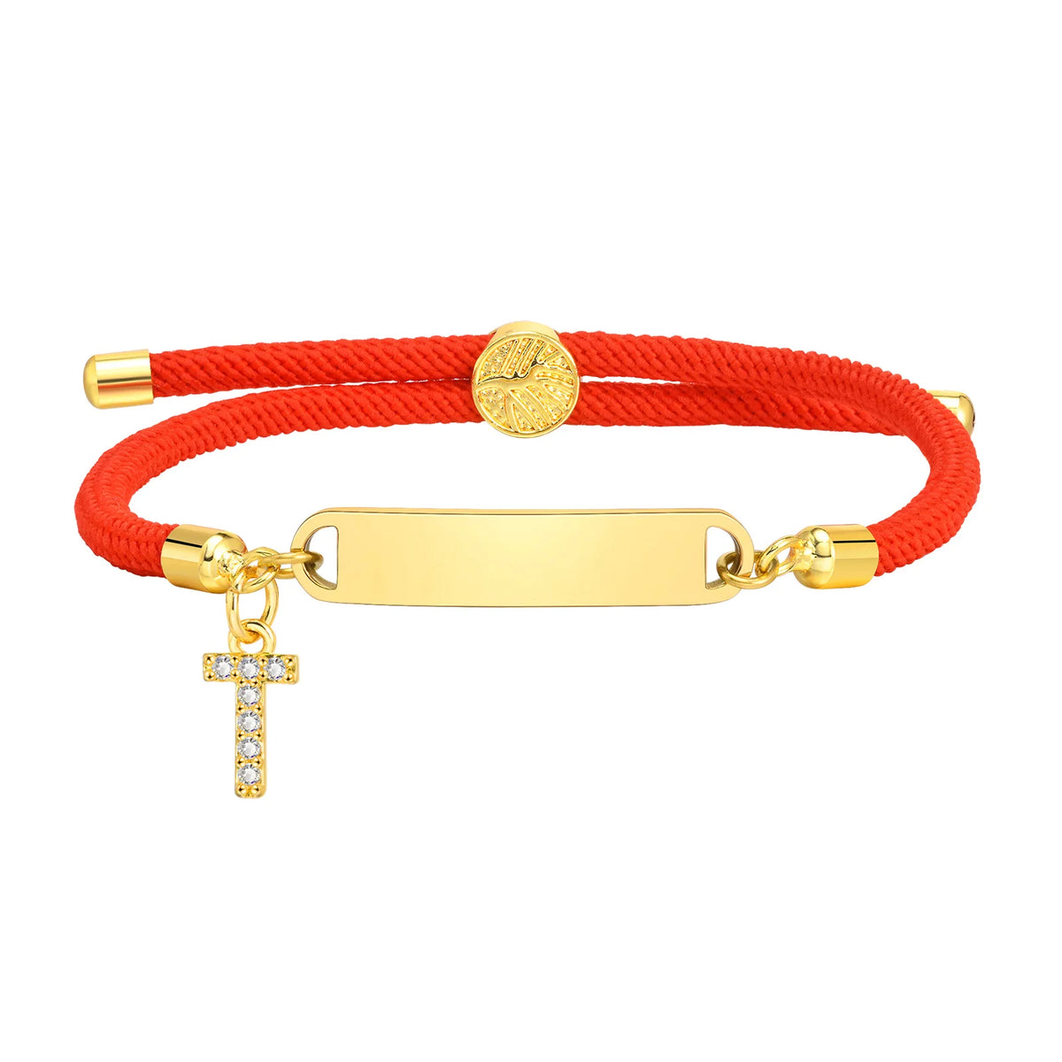 Custom Initial Letter Name Bracelet for Little Girl Boy, Personalised Birththday Gift, Red Thread Rope Bracelet Adjustable
