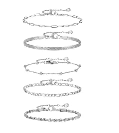 Stainless Steel Bohemian Style Personalized Anklet