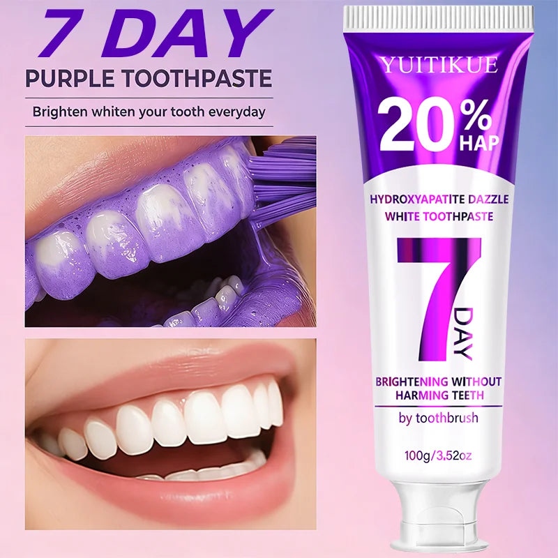 YUITIKUE 20% HAP Hydroxyapatite Toothpaste | 7-Day Teeth Brightening | Gentle Teeth Care 100g