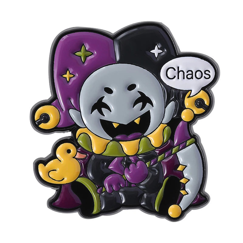 [Cute Enamel Pin]  New Fashion Deltarune Susie Kris Enamel Pins Cute Multi-Color Enamel Pin Accessories Gifts for Fans Friends