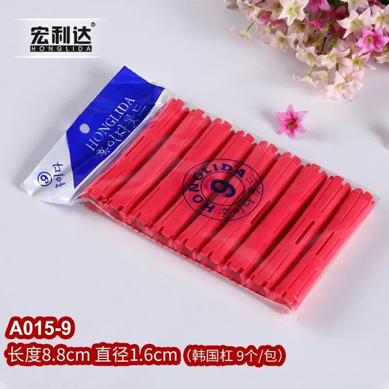 Hair Perm Rods Cold Wave Rods Hair Curling Rollers Curlers Steel Pintail Comb Hair Curler No Heat for Women Long Short Hair