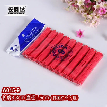 Hair Perm Rods Cold Wave Rods Hair Curling Rollers Curlers Steel Pintail Comb Hair Curler No Heat for Women Long Short Hair