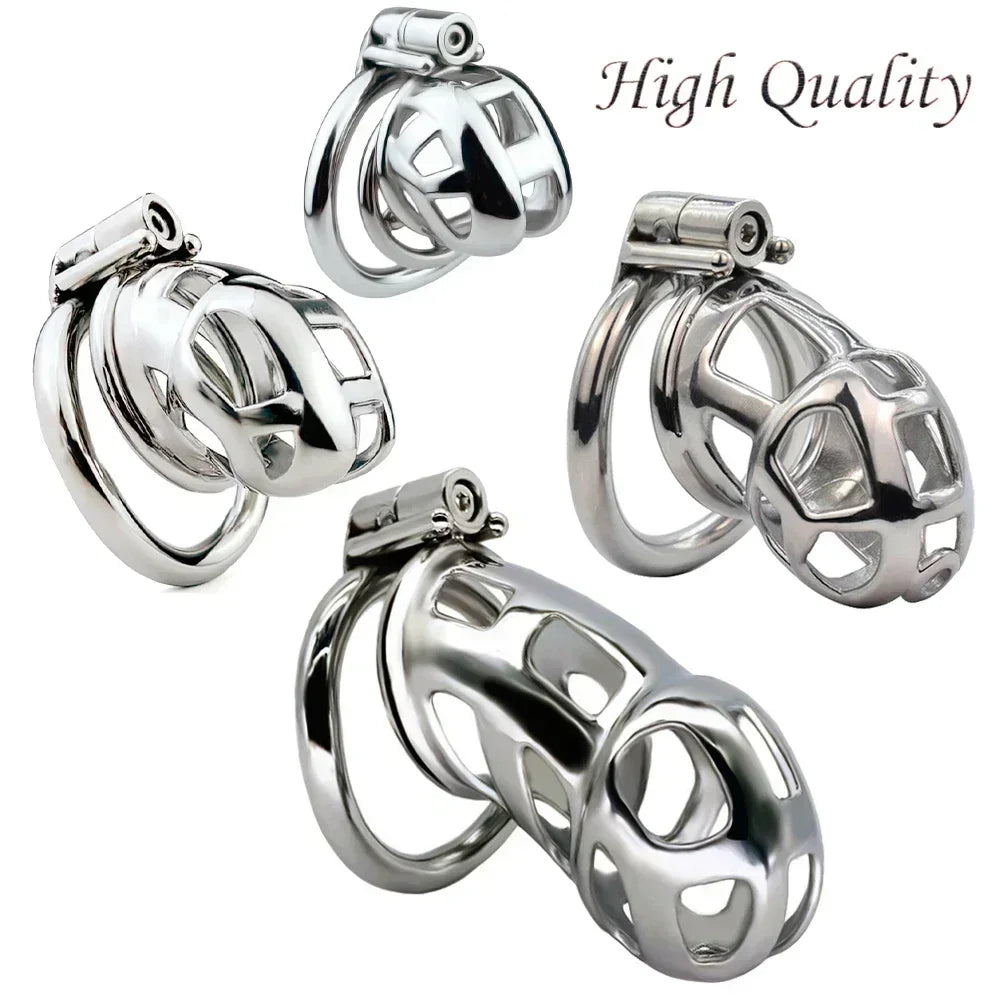 High Quality Male Chastity Device Cock Cage Stainless steel Chastity Cage Penis Fetish Restraint Penis Cage for Men Adult Toys