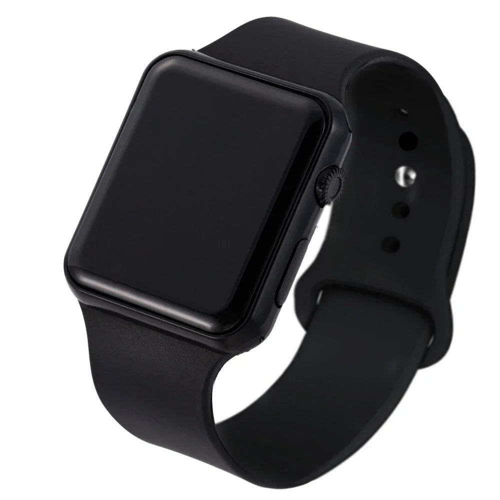 Simple Digital Watches for Woman Electronic Square Sport LED Men's Wristwatch Fashion Casual Silicone Ladies Clock Reloj Mujer