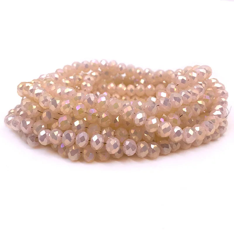 Colorful 2/3/4/6/8/10mm Austria Faceted Crystal Glass Beads For Jewelry Making DIY Accessories