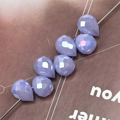 10*8mm Czech Crystal Waterdrop Beads Shiny Faceted Glass Strawberry Beads for Jewelry Making Needlework DIY Handmade Accessories