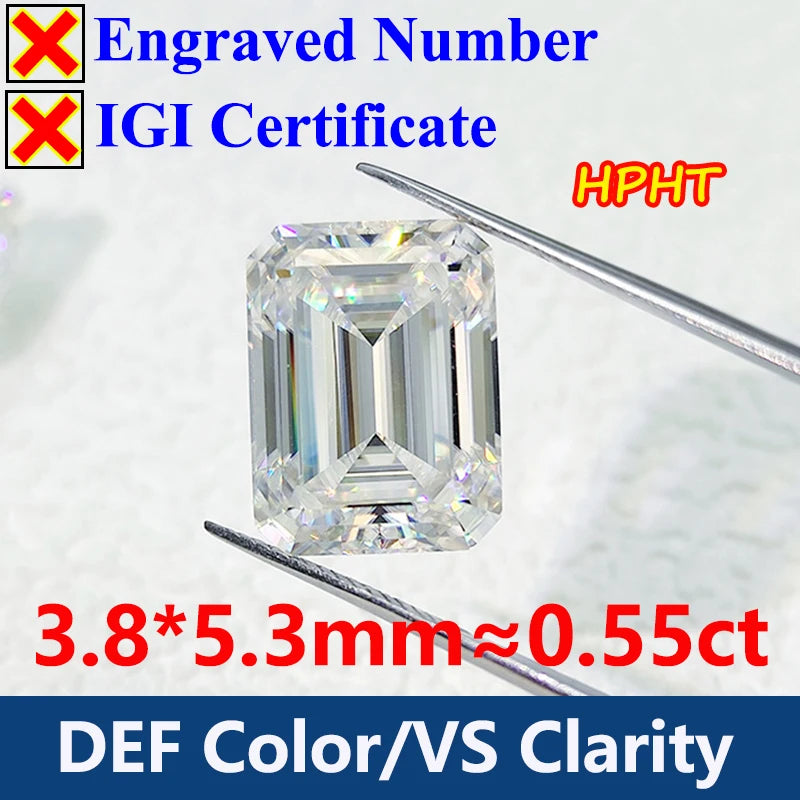 GH Color Oval HPHT Lab Grown Diamond No IGI Certificate 3EX DEF Color VS Clarity Pear CVD Lab Grown Diamond Gems